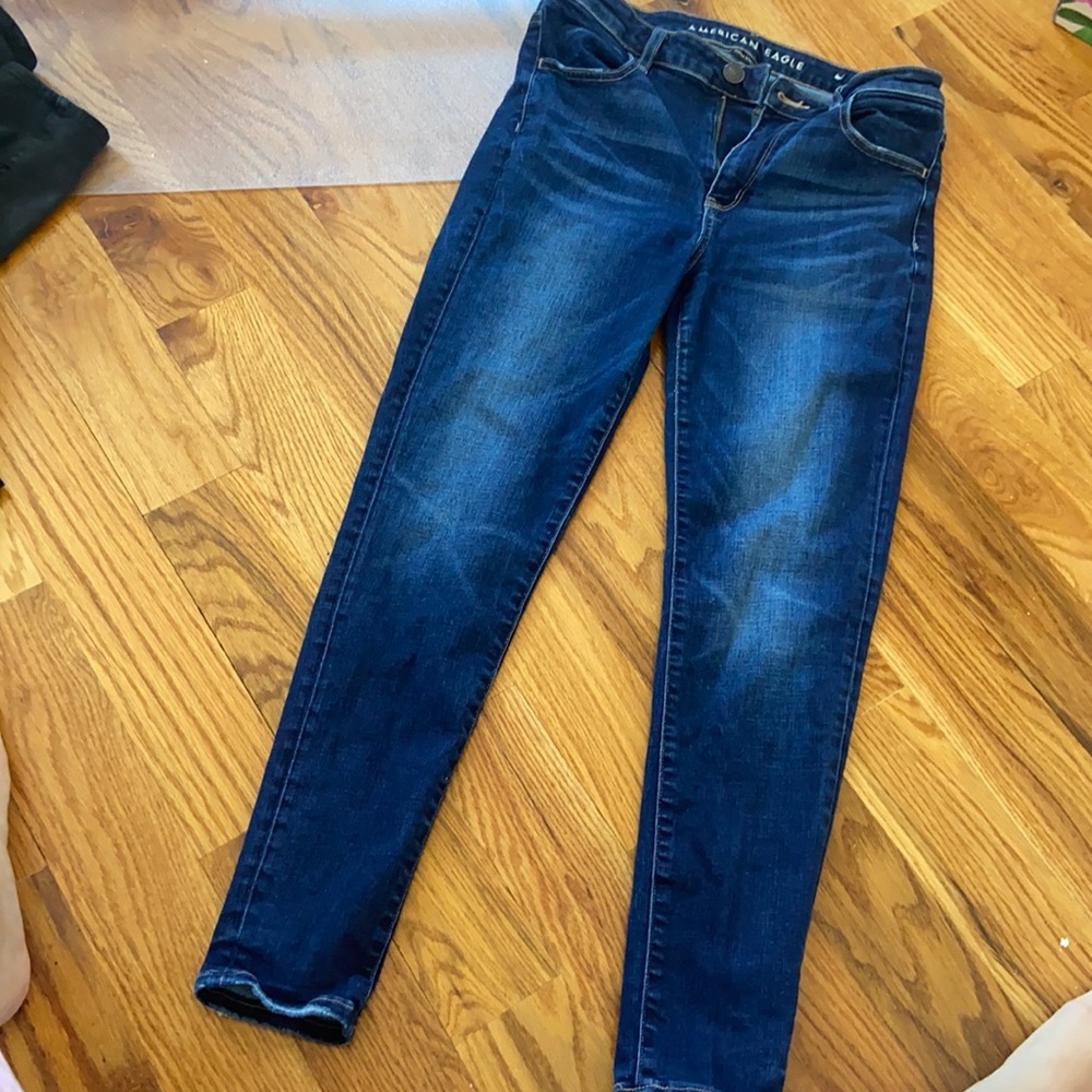 Super Stretch Dark Blue Jeans